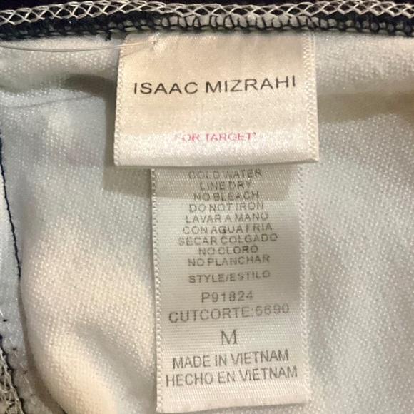Issac Mizrahi Navy Tankini Swim Top and Bottom set. Sz S & M - Picture 7 of 12